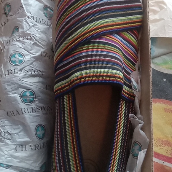 CHARLESTON SHOE CO. Shoes - Charleston Shoe Co. | Navy Stripe Marina Slip-On Sneaker - Women